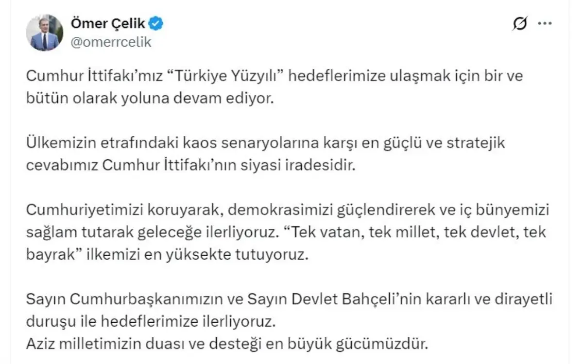 omer celik cumhur ittifaki turkiye yuzyili hedefleri icin birlikte ilerliyor byrztc6d.jpg
