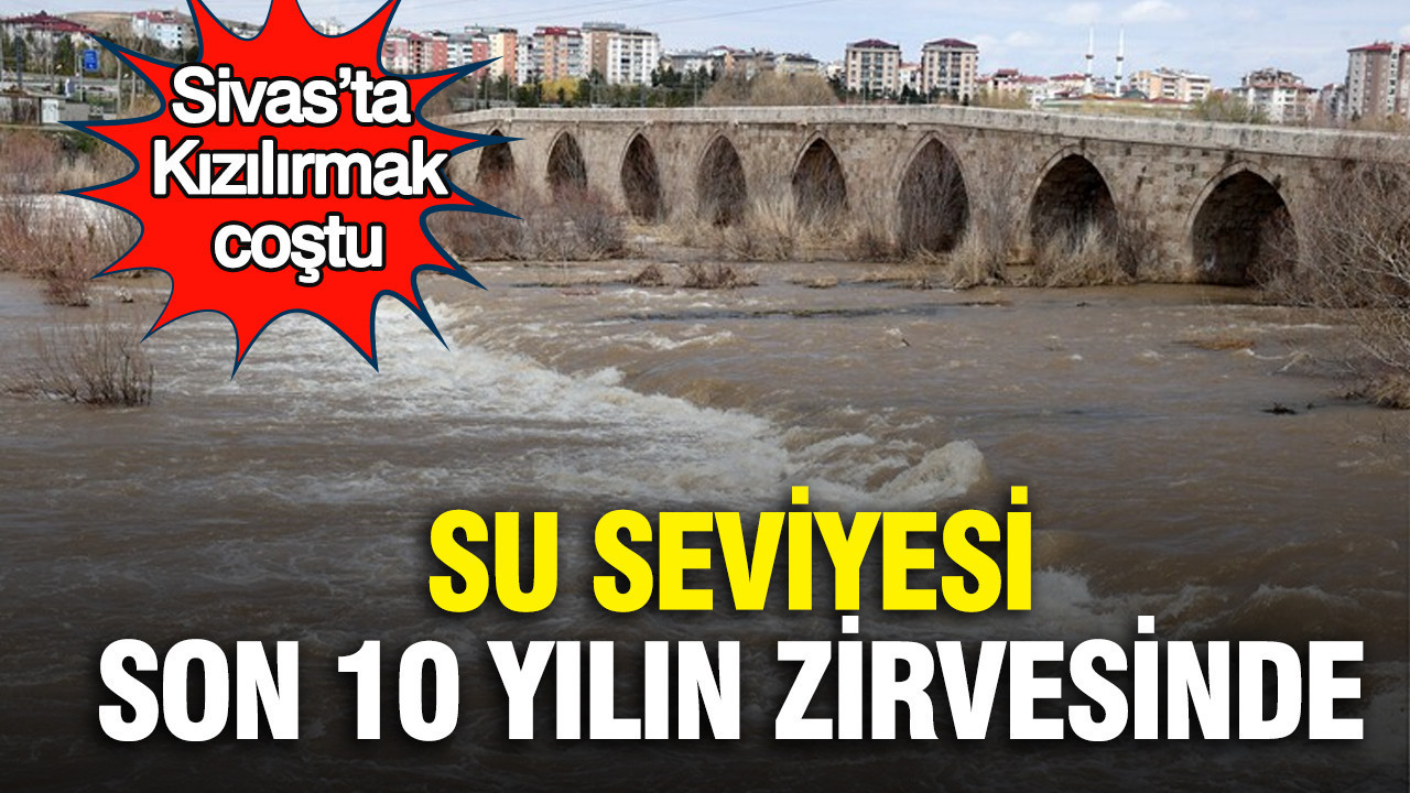 Kızılırmak Nehri Sivas’ta Zirve Yapıyor: Su Seviyeleri Son 10 Yılın En Yüksek Düzeyinde