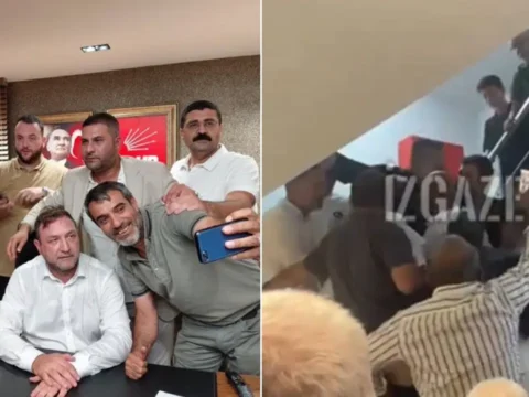 Butlan yönetimi tarafından CHP İzmir’e atanan il başkanı, koltuğa oturdu: Bina girişinde arbede yaşandı